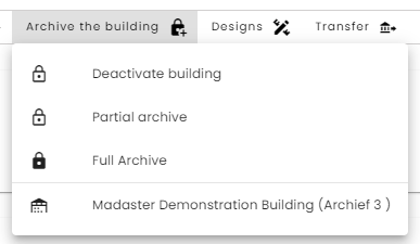 Option to navigate to the archives from the toolbar