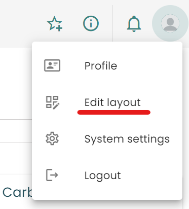 In edit lay-out it is possible to choose KPI's