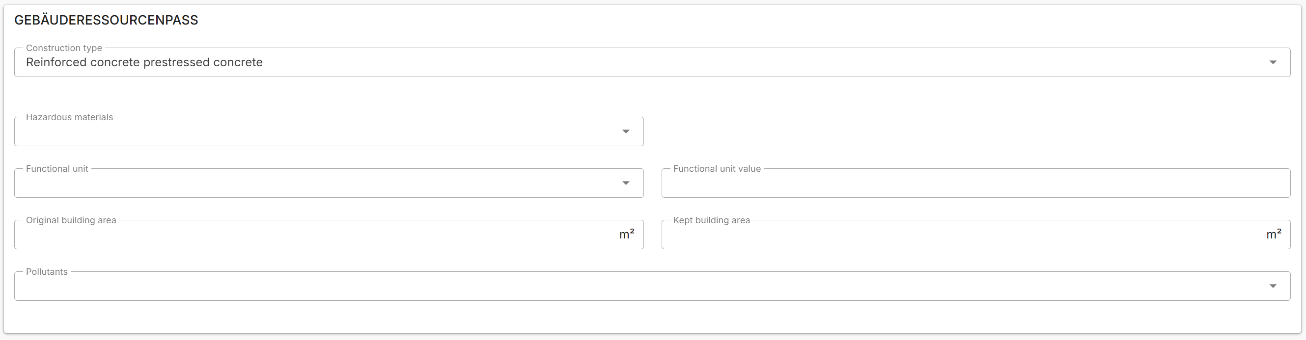 The new grouping of GRP fields on the labels tab.